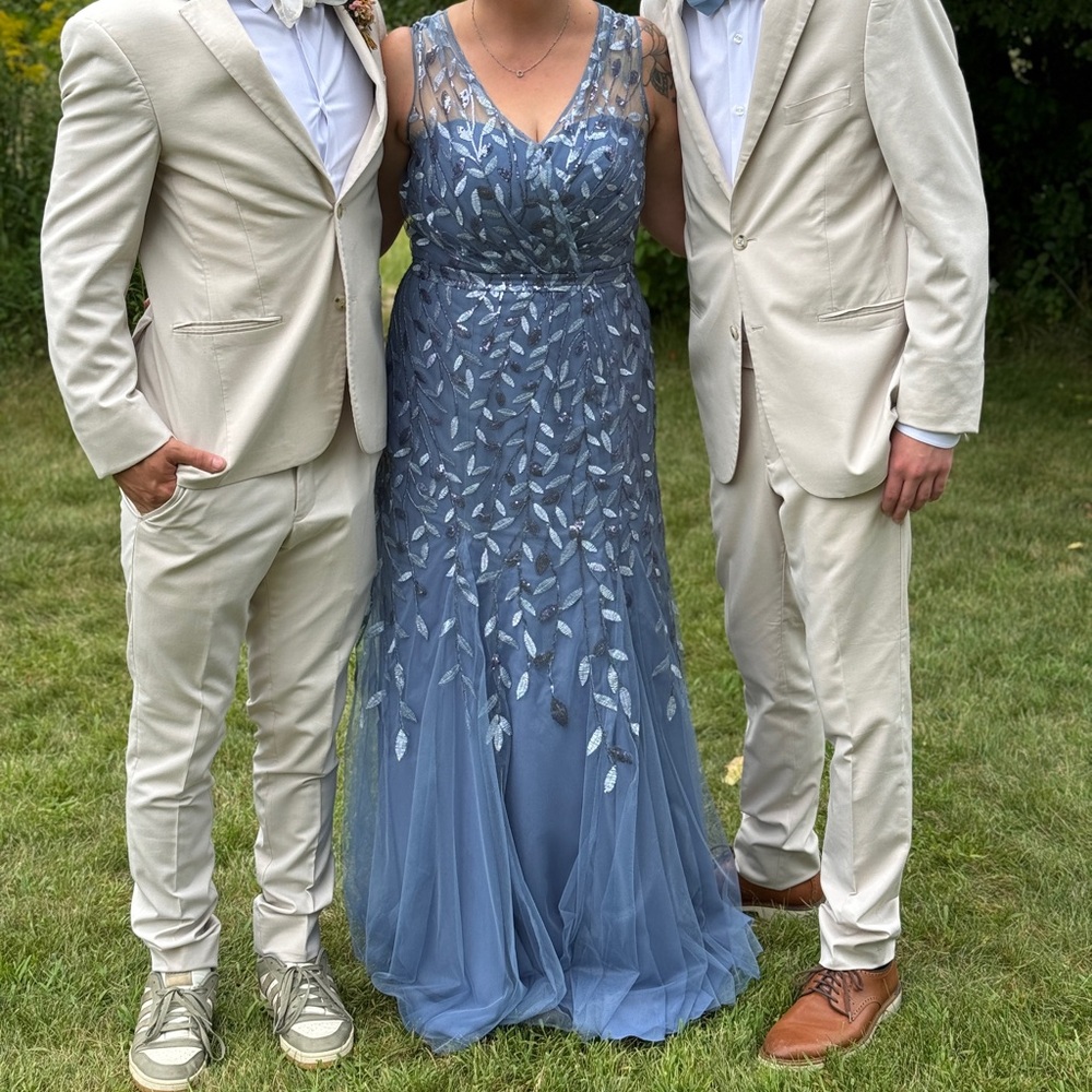 Mother of the Bride / Groom Blue Evening Gown